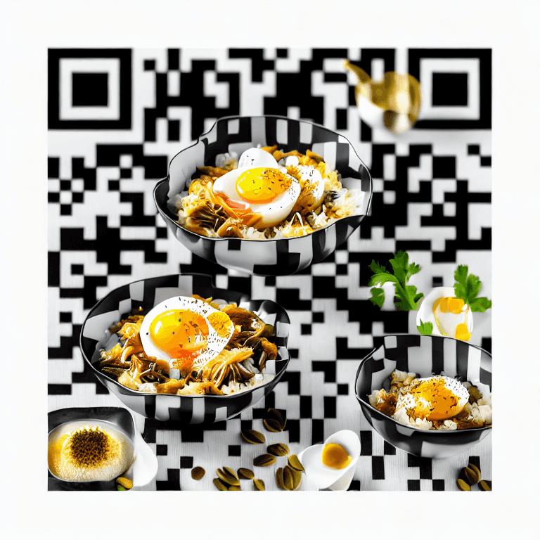 Fried Eggs - QR Code Art Qriginals.com