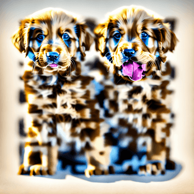 Puppy 15 - QR Code Art Qriginals.com