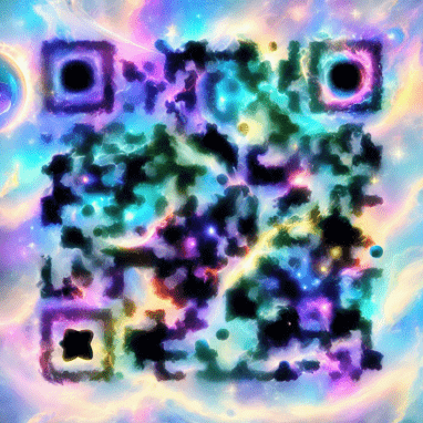 Nebula - QR Code Art Qriginals.com