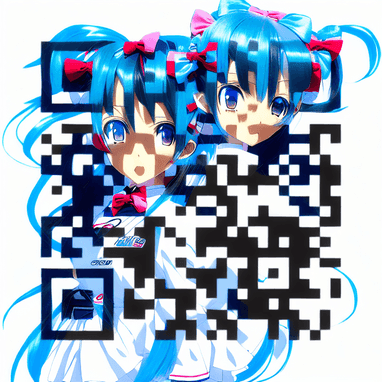 Tokio twins - QR Code Art Qriginals.com
